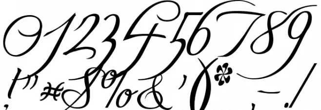 Freebooter Script Font OTHER CHARS