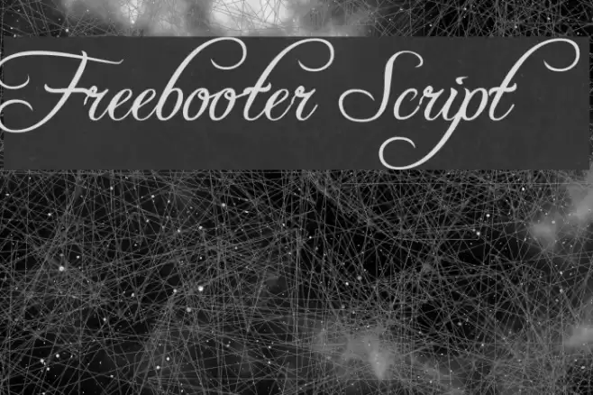 Freebooter Script Font examples