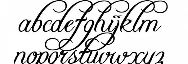 Freebooter Script Font LOWERCASE