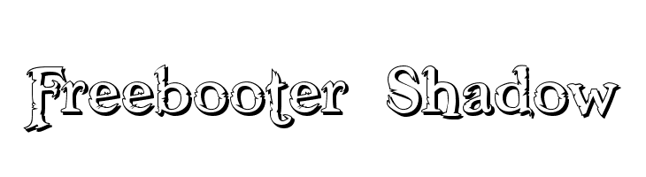 Freebooter Shadow Fonte