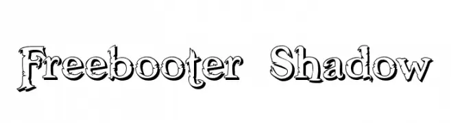 Freebooter Shadow  नि: शुल्क फ़ॉन्ट्स डाउनलोड