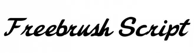 Freebrush Script  नि: शुल्क फ़ॉन्ट्स डाउनलोड