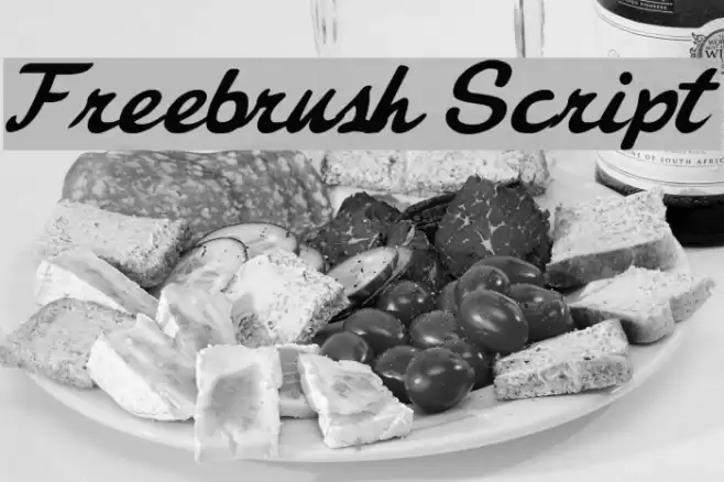 Freebrush Script Font examples