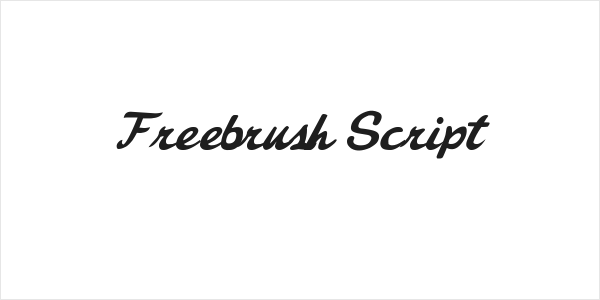 Freebrush Script Logo