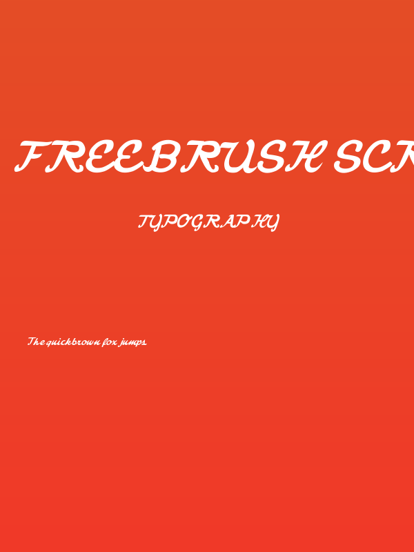 Freebrush Script Poster