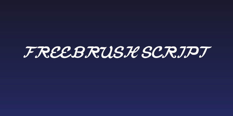 Freebrush Script Social Header