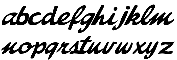 Freebrush Script Font LOWERCASE