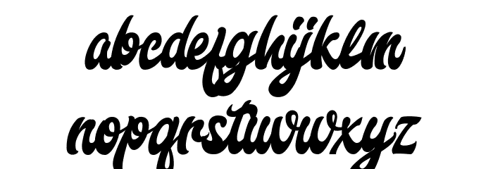 Freedam Theory Font LOWERCASE