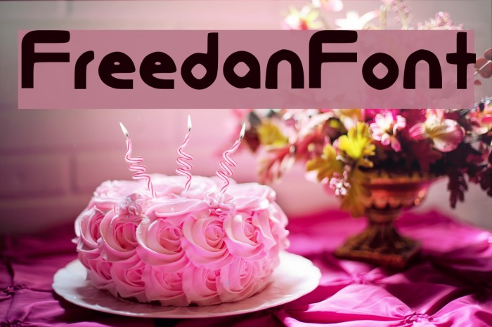 FreedanFont Font examples