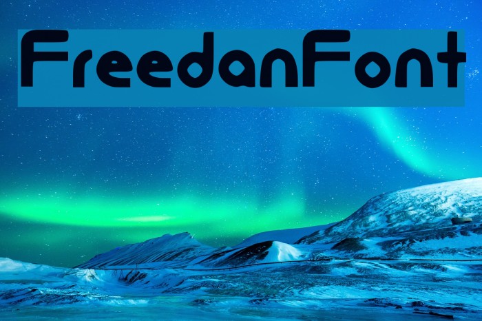 FreedanFont Font examples