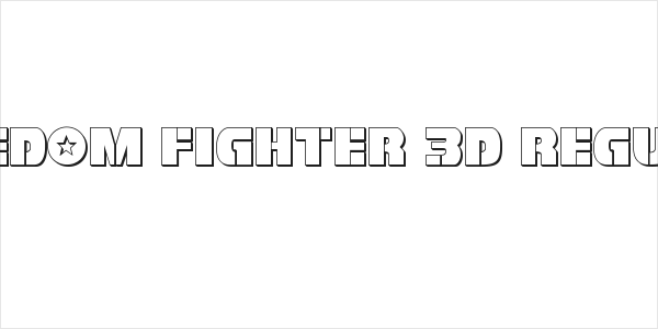 Freedom Fighter 3D Regular Logo