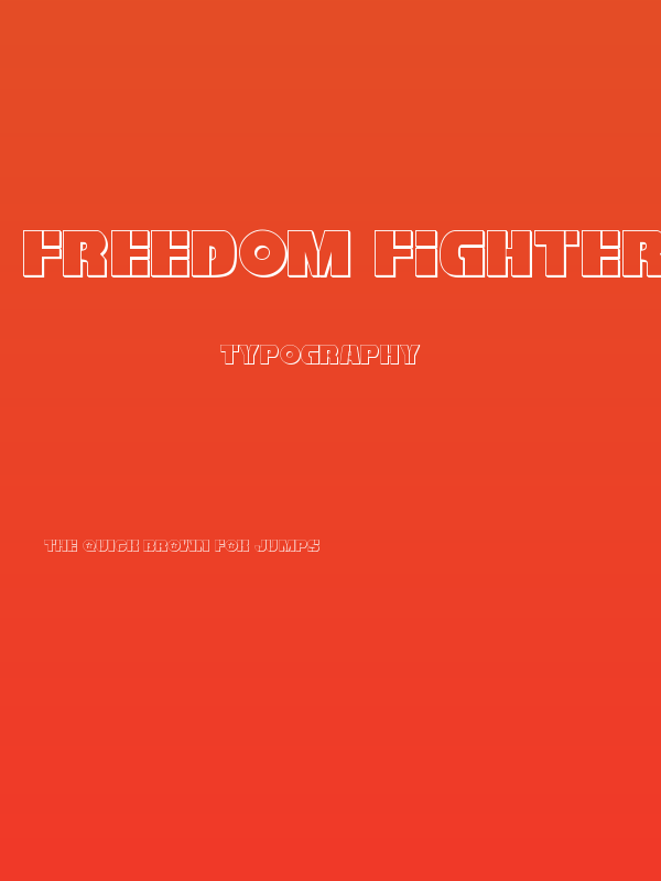 Freedom Fighter 3D Regular Poster