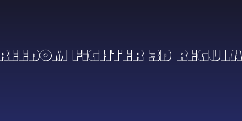 Freedom Fighter 3D Regular Social Header