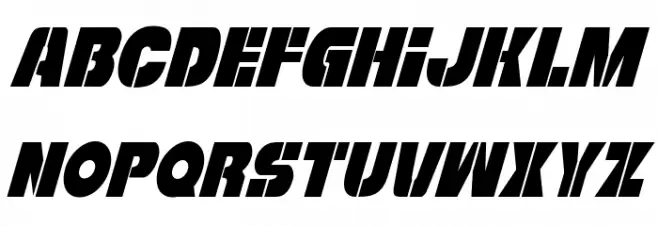 Freedom Fighter Condensed Italic Polices MAJUSCULES