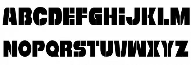 Freedom Fighter Condensed Caratteri MAIUSCOLE