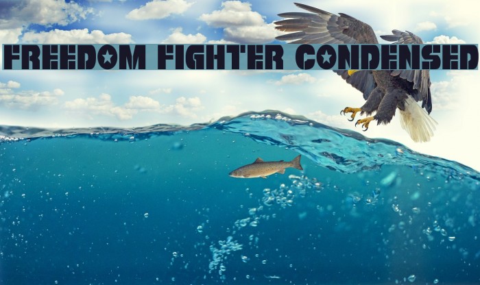 Freedom Fighter Condensed Font examples