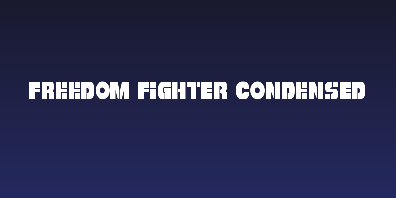 Freedom Fighter Condensed Social Header