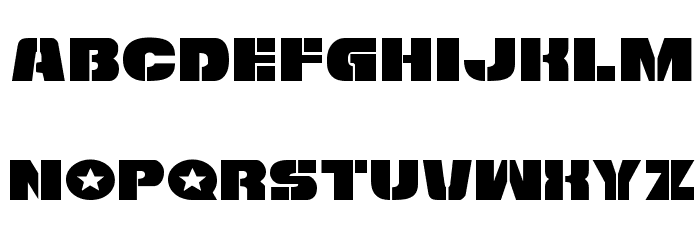 Freedom Fighter Expanded Font LOWERCASE