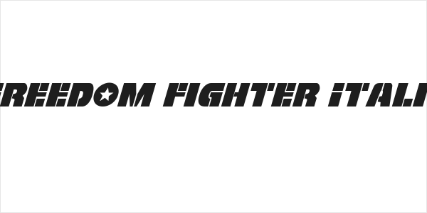 Freedom Fighter Italic Logo