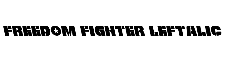 Freedom Fighter Leftalic  免费字体下载
