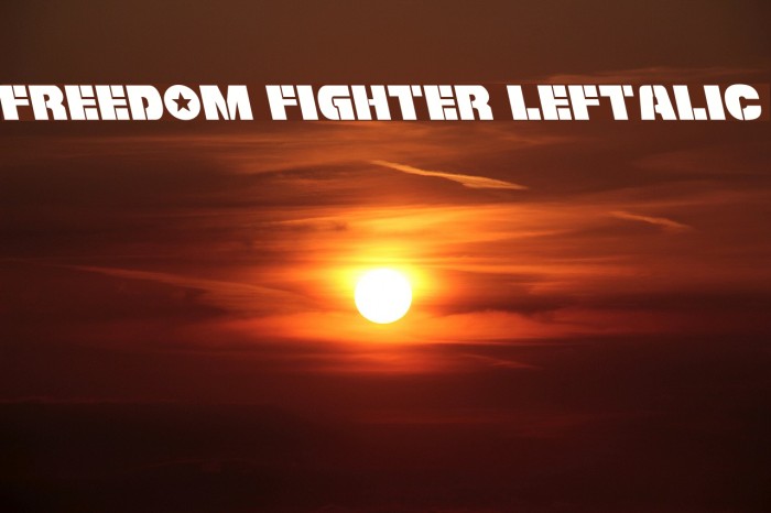 freedom fighter leftalic 字體-ffonts.net