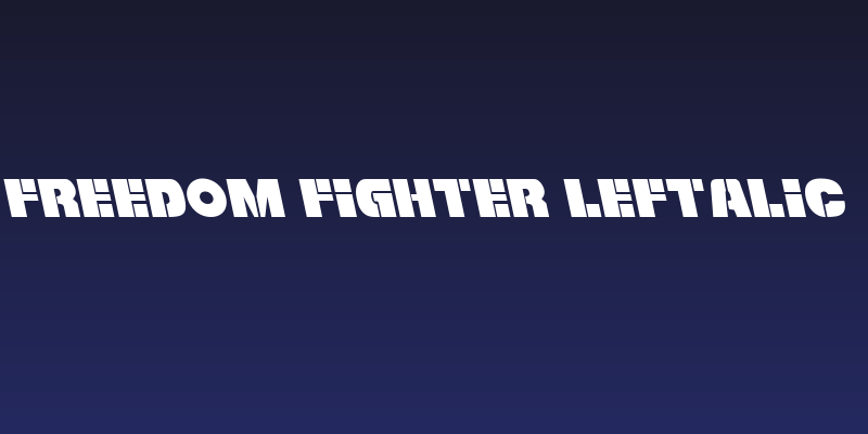 Freedom Fighter Leftalic Social Header