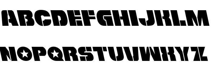 Freedom Fighter Leftalic Font LOWERCASE