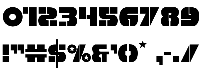Freedom Fighter Regular Font OTHER CHARS