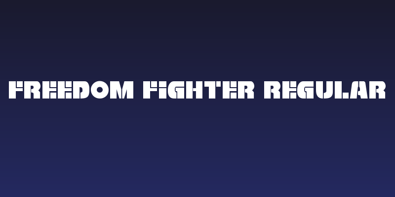 Freedom Fighter Regular Social Header