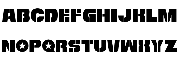 Freedom Fighter Regular Font LOWERCASE