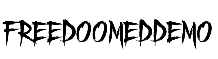 Freedoomed Demo  Free Fonts Download