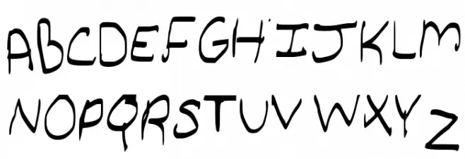 FreeformVH Regular Font UPPERCASE