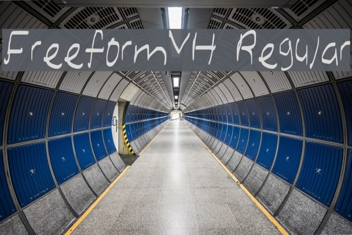 FreeformVH Regular Font examples