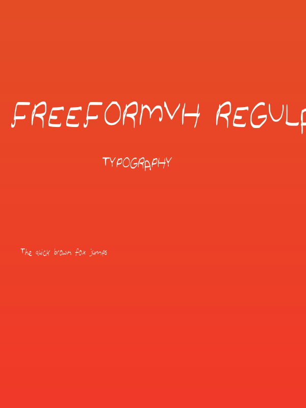 FreeformVH Regular Poster