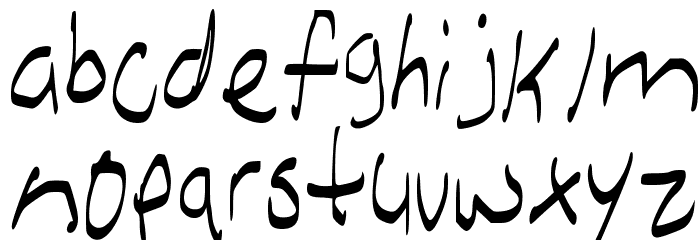 FreeformVH Regular Font LOWERCASE