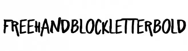 Freehand Blockletter Bold  नि: शुल्क फ़ॉन्ट्स डाउनलोड