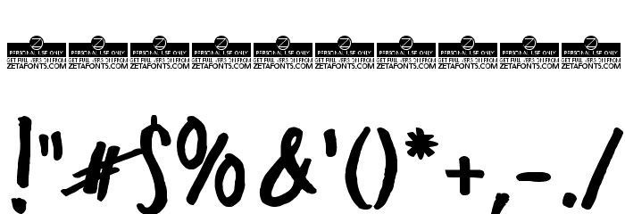 Freehand Blockletter Bold Font OTHER CHARS