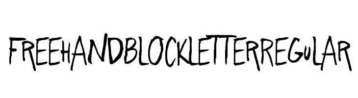 Freehand Blockletter Regular  لخطوط تنزيل