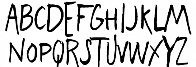 Freehand Blockletter Regular フォント 大文字