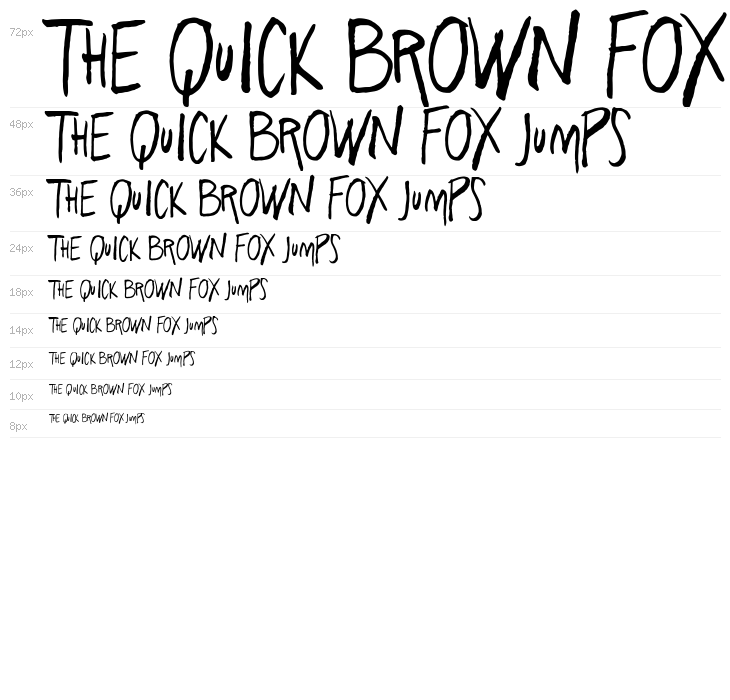 Freehand Blockletter Regular Waterfall