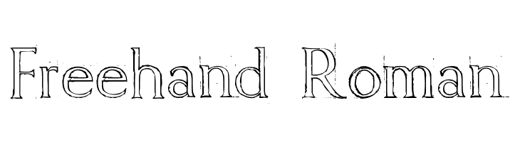 Freehand Roman Font