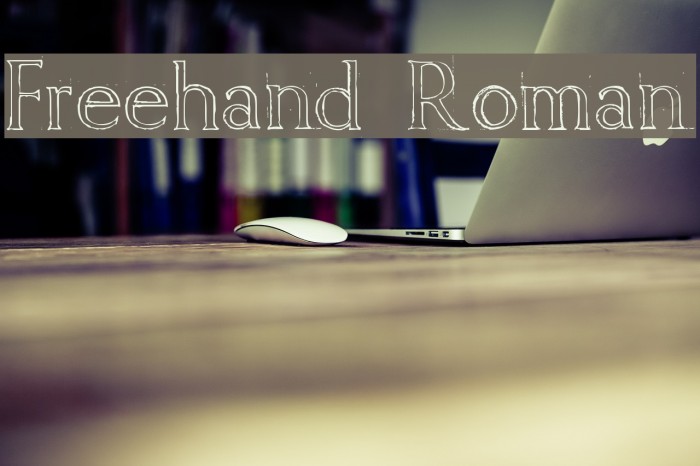 Freehand Roman Font examples