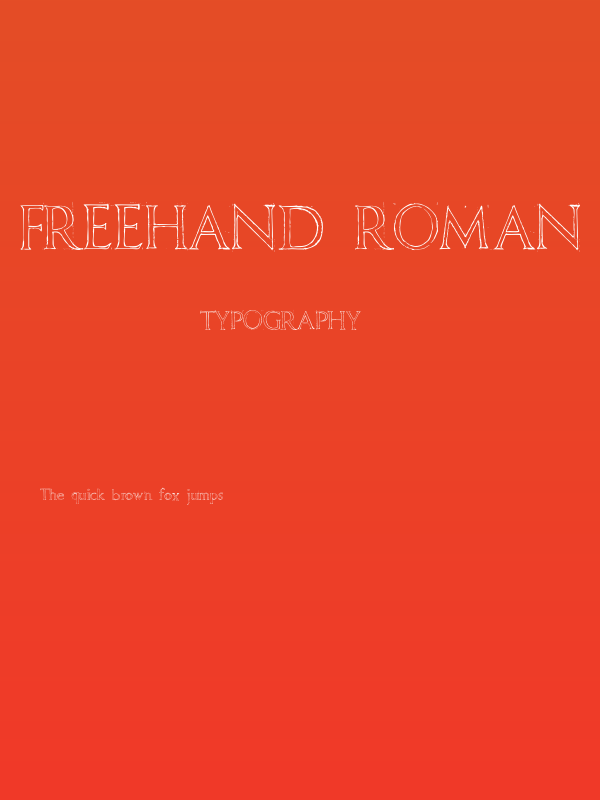Freehand Roman Poster