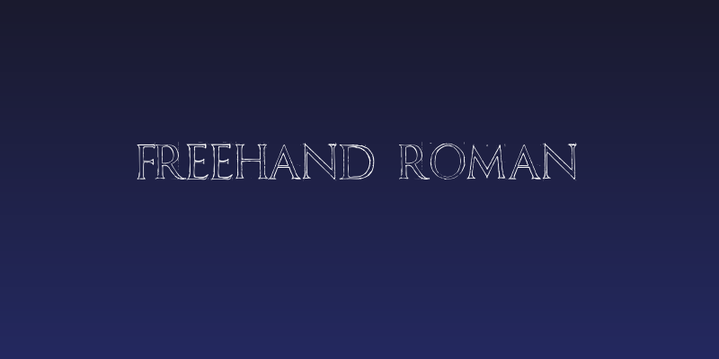 Freehand Roman Social Header