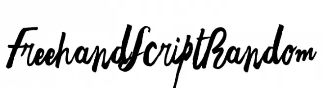 Freehand Script Random  नि: शुल्क फ़ॉन्ट्स डाउनलोड