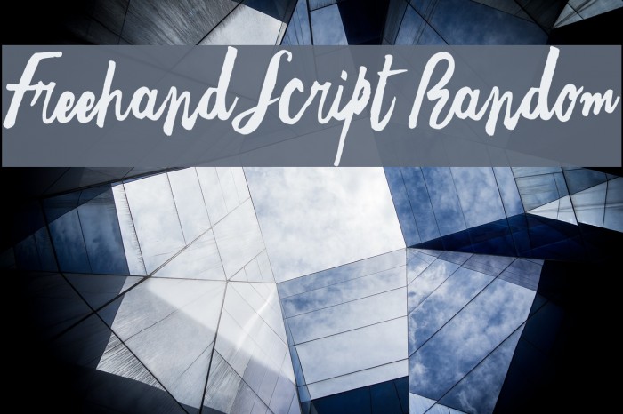 Freehand Script Random Font examples
