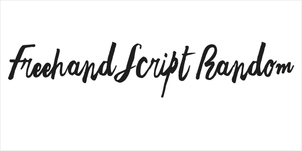Freehand Script Random Logo