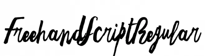 Freehand Script Regular  नि: शुल्क फ़ॉन्ट्स डाउनलोड
