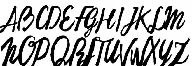 Freehand Script Regular फ़ॉन्ट अपरकेस