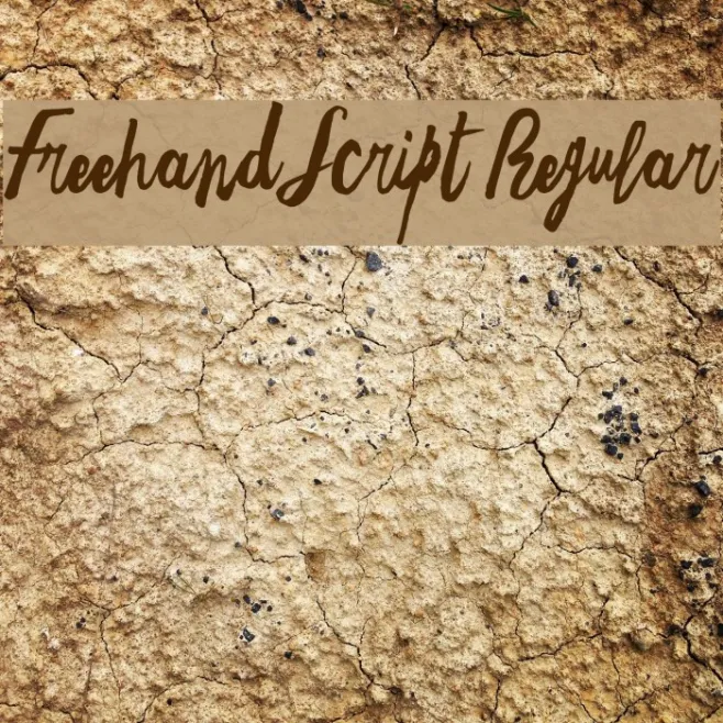 Freehand Script Regular Example 1